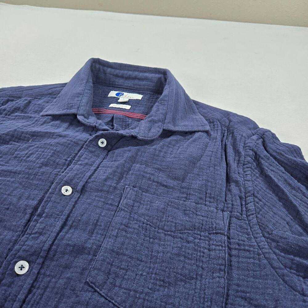 Boden Blue Long Sleeve Button Up Shirt Regular Fit Men's Size Large